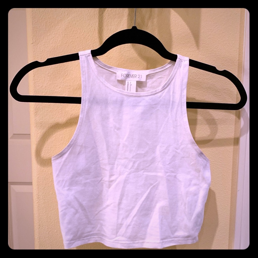 White crop top
